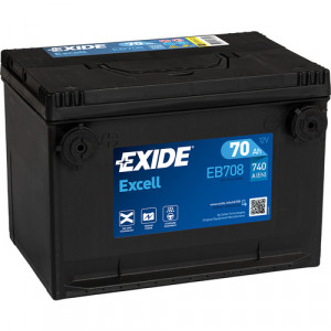 Autobatéria Exide Excell 12V 70Ah 674A EB708, autobateria-exide-excell-12v-70ah-740a-eb708
