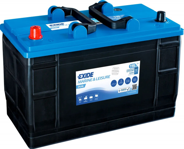 Trakčná batéria EXIDE DUAL 115Ah 12v 760a ER550, autobateria-exide-dual-12v-115ah-760a-er550